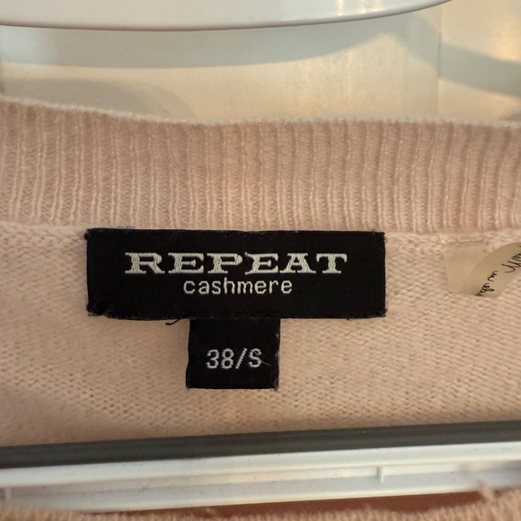 Repeat Cashmere Sweater with Twisted Hem Size Small organic pink 45739 - Picture 5 of 10